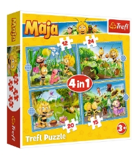 Imagine Puzzle Trefl 4 in 1 aventurile Albinutei Maya