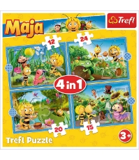 Imagine Puzzle Trefl 4 in 1 aventurile Albinutei Maya