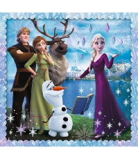 Imagine Puzzle Trefl 3 in 1 Frozen2 Regatul de Gheata