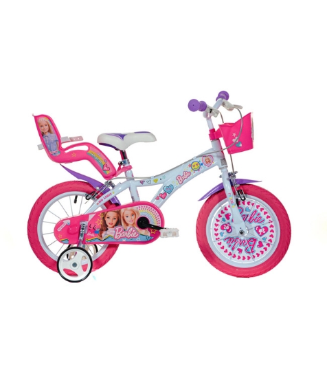 Imagine Bicicleta copii 14" - Barbie la plimbare