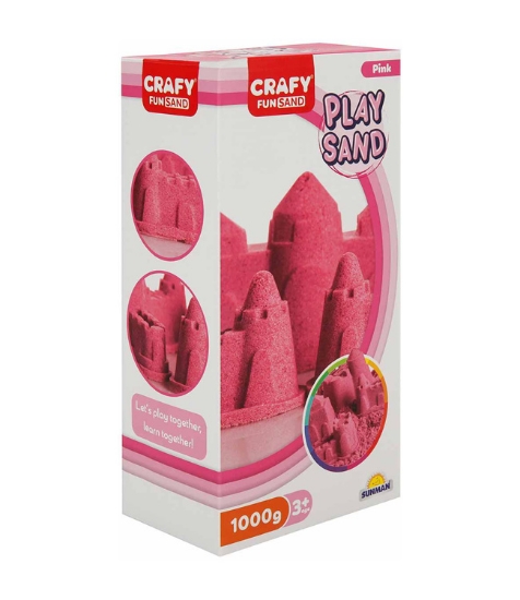 Imagine Nisip kinetic Fun Sand 1000 gr culoare Roz