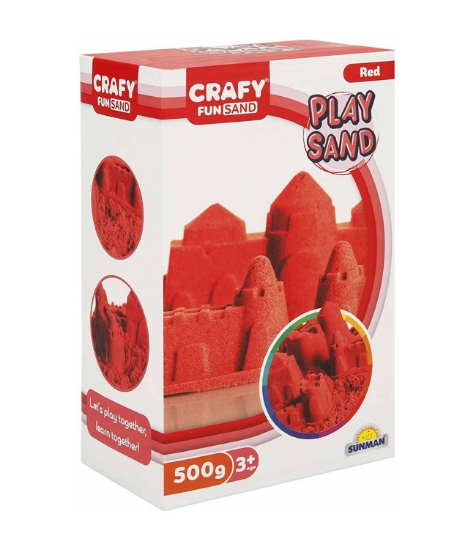Imagine Nisip kinetic Fun Sand 500 gr culoare Rosu