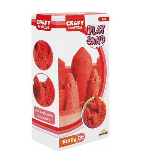 Imagine Nisip kinetic Fun Sand 1000 gr culoare Rosu