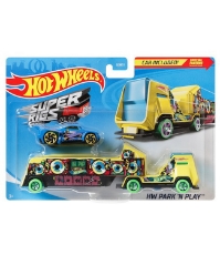 Imagine Hot Wheels Hw park and lay Set camion si masina sport