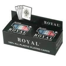 Imagine Set 2 Pachete carti Royal Canasta Poker din plastic
