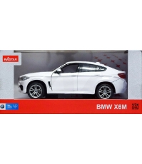 Imagine Masinuta metalica BMW X6M alb Scara 1 la 24