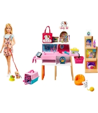 Imagine Barbie set de joaca magazin accesorii animalute