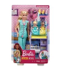 Imagine Barbie Cariere set cu papusa Doctor Pediatru