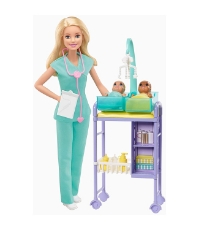 Imagine Barbie Cariere set cu papusa Doctor Pediatru