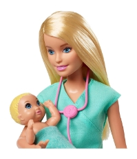 Imagine Barbie Cariere set cu papusa Doctor Pediatru