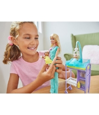 Imagine Barbie Cariere set cu papusa Doctor Pediatru