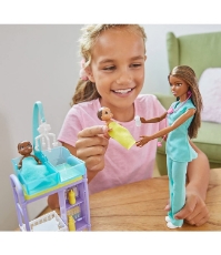 Imagine Barbie doctor Pediatru  set cu papusa
