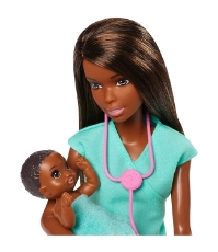 Imagine Barbie doctor Pediatru  set cu papusa