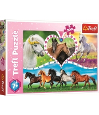 Imagine Puzzle Trefl 200 Frumosii Cai
