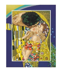 Imagine Kit pictura pe numere Sarutul de De Gustav Klimt
