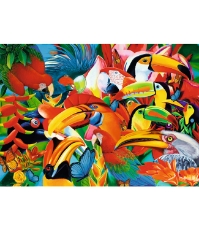 Imagine Puzzle Trefl 500 Pasari colorate