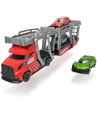 Imagine Set Trailer 28Cm cu 3 masinute metalice - rosu