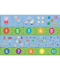 Imagine Puzzle educational 20 piese Numere Peppa Pig