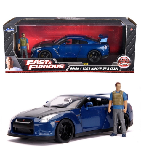 Imagine Masinuta metalica Fast and Furious Nissan Skyline scara 1:18