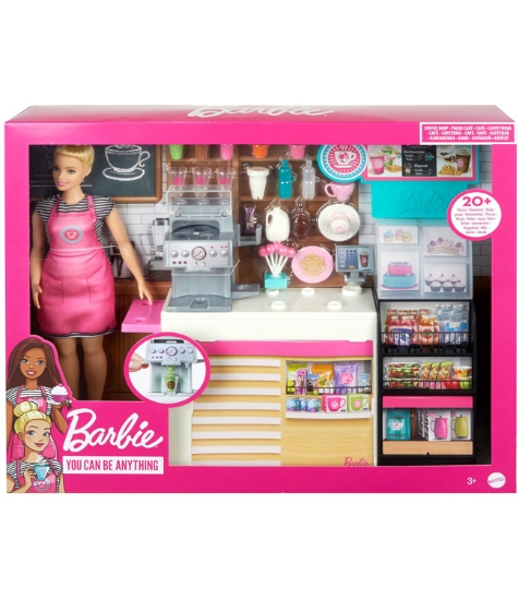 Imagine Barbie  set Cafenea cu 20 de accesorii