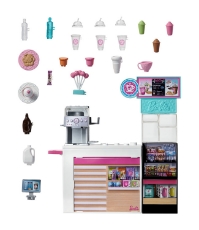 Imagine Barbie  set Cafenea cu 20 de accesorii