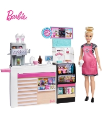 Imagine Barbie  set Cafenea cu 20 de accesorii