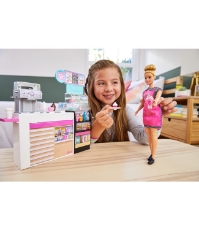 Imagine Barbie  set Cafenea cu 20 de accesorii