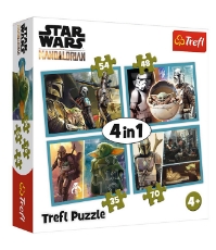 Imagine Puzzle 4 in 1 Mandalorian si lumea Lui