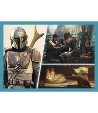 Imagine Puzzle 4 in 1 Mandalorian si lumea Lui