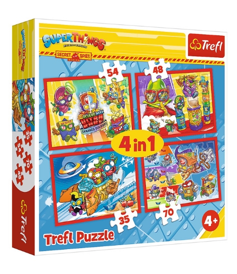 Imagine Puzzle Trefl4 in 1  Spionii Secreti