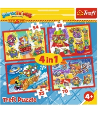 Imagine Puzzle Trefl4 in 1  Spionii Secreti