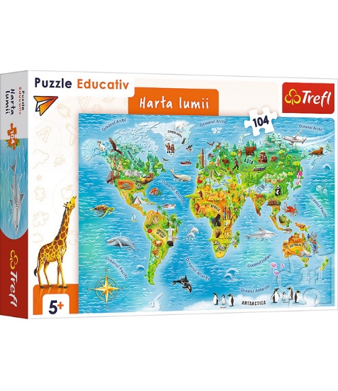 Imagine Puzzle educational Harta lumii