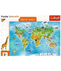 Imagine Puzzle educational Harta lumii