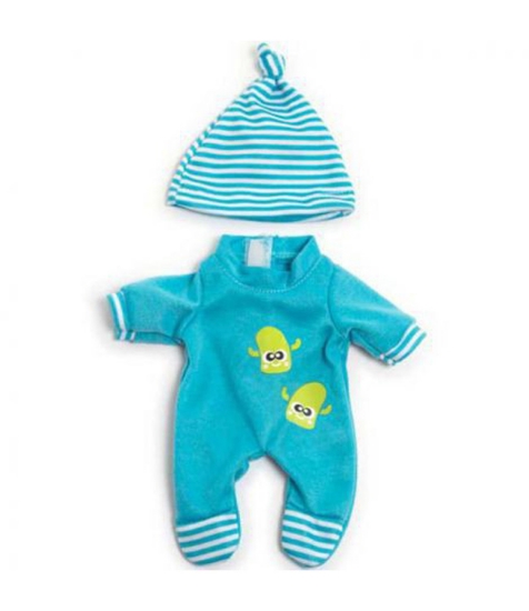 Imagine Set pijama si caciulita pentru papusa baiat 21 cm