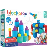 Imagine Set cuburi din spuma cu magnet Blockaroo, Castel 35 piese