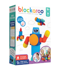 Imagine Set cuburi din spuma cu magnet Blockaroo, Robot 10 piese