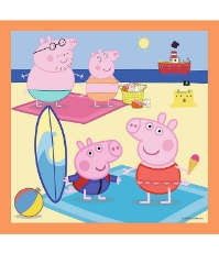 Imagine Puzzle Trefl 3 in 1, Inventiva Peppa Pig