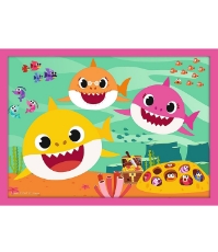 Imagine Puzzle Trefl 4 in 1, Familia Shark