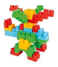 Imagine Jucarie Cuburi de construit in cutie Jumbo Blocks 166 piese