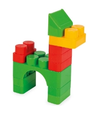 Imagine Jucarie Cuburi de construit in cutie Jumbo Blocks 166 piese