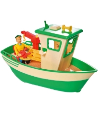 Imagine Barca Fireman Sam Charlies Fishing Boat cu figurina