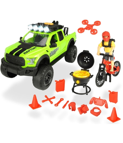 Imagine Masina Playlife Bike Trail Set cu figurina si accesorii