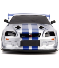 Imagine Masina Jada Toys Fast and Furious Nissan Skyline GTR Drift cu anvelope si telecomanda