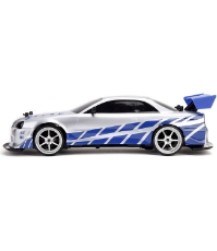 Imagine Masina Jada Toys Fast and Furious Nissan Skyline GTR Drift cu anvelope si telecomanda