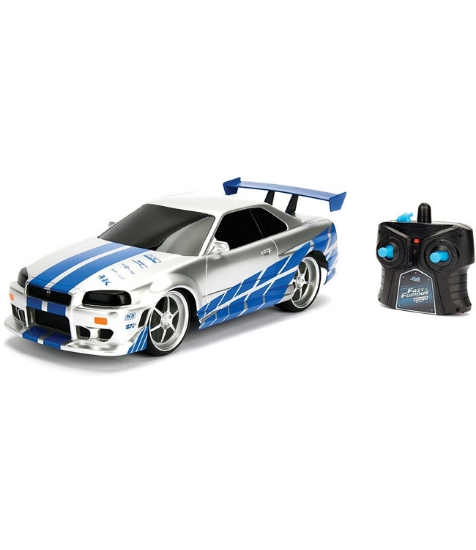 Imagine Masina Jada Toys Fast and Furious Nissan Skyline GTR 1:24 cu telecomanda