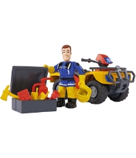 Imagine ATV Fireman Sam, Sam Mercury Quad cu figurina Sam si accesorii