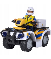 Imagine ATV Fireman Sam Police cu figurina Malcolm si accesorii