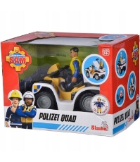 Imagine ATV Fireman Sam Police cu figurina Malcolm si accesorii