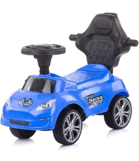 Imagine Masinuta de impins Turbo blue cu maner