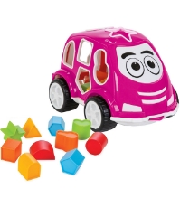 Imagine Jucarie cu sortator Car pink